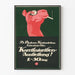 Vintage poster Baden Badener Kunsttentoonstelling Karikaturisten