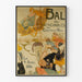 Vintage poster van Bal van de Onverslaanbaren in het Casino de Paris 1896