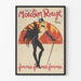 Decoratieve Poster Moulin Rouge Parijs Vrouw Veer