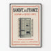 Vintage poster Banque de France kluisverhuur