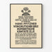 Vintage Poster of Basler Gesangverein Romantic Cantata