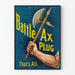 Vintage poster Battle Ax Plug - Retro wanddecoratie