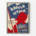 Vintage Poster Battle Hymn - Muurschildering voor experimenteel theater