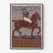 Vintage poster van Bayern Cavalier en Paard