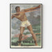 Poster Bé-Dul-Cé atleet met speerwerpen