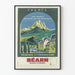 Vintage poster Béarn Toerisme en Thermalisme Pyreneeën