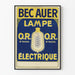 Vintage poster Bec Auer elektrische lamp O.R.