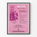 Vintage poster van de Bourses Benito Juarez voor studies in de Verenigde Staten