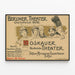 Theatraal Poster Berliner Theater Moskouse Kunsttheater 1906 — ingelijst kunstwerk aan de muur