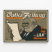 Vintage Berliner Volks-Zeitung Poster - Retro Muurdecoratie — ingelijst kunstwerk aan de muur