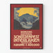 Vintage poster van het Bernese Schietfestival Interlaken 1921