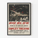Dramatic theater poster Big Blow - Hurricane and storm