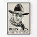 Vintage poster Billy Jim stijl western in zwart-wit