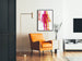 Decoratieve poster Bionics silhouet man in heldere kleuren