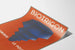 Vintage Biotrigon Poster - Blue Geometric Illustration on Orange Background