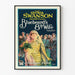Vintage poster van Bluebeard's 8e vrouw met Gloria Swanson