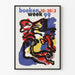 Abstracte decoratieve poster Boekenweek 99