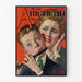 Vintage poster van Norman Rockwell Jong Muzikant met dwarsfluit