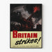 Vintage militair poster brits - Britain Strikes