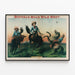 Vintage poster Buffalo Bill's Wild West - Wilde Mustang — ingelijst kunstwerk aan de muur