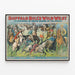 Buffalo Bill's Wild West Poster and the Rough Riders Congress — framed artwork on a wall