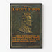 Vintage poster voor de aankoop van Liberty Bonds met portret van Abraham Lincoln