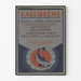 Vintage poster met levertraan Calcoléol