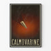Vintage poster Calmovarine met strak ontwerp