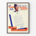 Vintage Canadese Industriële Poster - Ralph P. Bell Letter Uitdaging