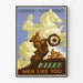 Vintage poster voor de Canadese militaire inschrijving