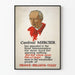 Vintage poster van Kardinaal Mercier over de oproep tot voedselbesparing