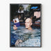 Vintage poster Carel Struycken zomerse lezing in jacuzzi