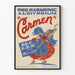 Vintage poster Carmen Philharmonic Auditorium