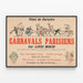 Vintage poster van de Parijse carnavalstoeren van Louis Morin — ingelijst kunstwerk aan de muur