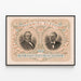 Historisch poster Verkiezing Eeuwfeest 1876 - Republikeinse kandidaten — ingelijst kunstwerk aan de muur