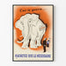 Vintage poster oorlog en economie - N'koop alleen het noodzakelijke