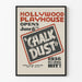 Vintage Hollywood Playhouse Poster Chalk Dust 1936