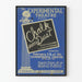 Poster Experimenteel Theater Chalk Dust - Vintage Muurdecoratie