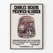 Vintage poster van Pickwick-Klub van Charles Dickens in het Noors
