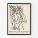 Tentoonstellingsposter Charlotte Lichtblau 1964 - Expressief lijntekening