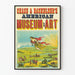 Vintage poster van het American Museum of Art Chase & Bachelder