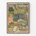 Vintage poster van de Orléans Spoorwegmaatschappij - Excursies in Touraine en kastelen van de Loire