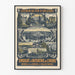 Vintage poster van de Orléans-spoorweg - Vereniging voor Toerisme van de Indre