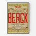 Vintage poster van Berck Plage met Noord- en Oostlijn spoorwegen