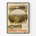 Vintage poster van de elektrische spoorlijn Montreux-Oberland Bernois