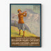 Vintage poster of the Electric Railways Bex-Gryon-Villars-Chesières to Bretaye