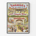Vintage museumposter anatomisch en kunsttentoonstelling