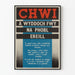 Vintage bewustwordingsposter in het Welsh