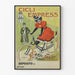Vintage poster Cicli Empress damesfiets rood