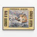Vintage Poster of Summer Circus Acrobats on the Trapeze — framed artwork on a wall